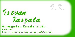 istvan kaszala business card